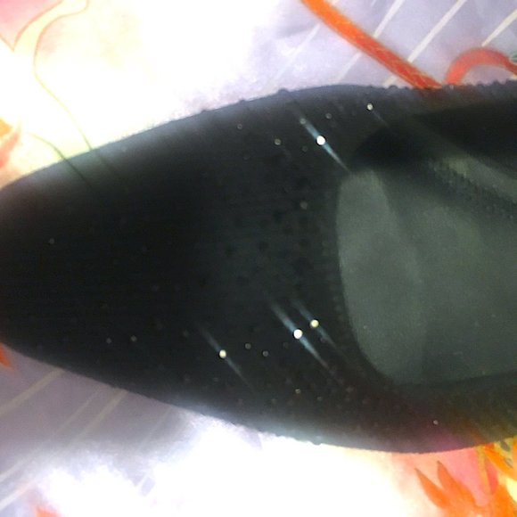 Zara Black Sparkly Beaded Ballet Flats Size 6 - Picture 8 of 8